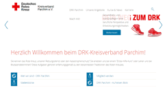 Desktop Screenshot of drk-parchim.de
